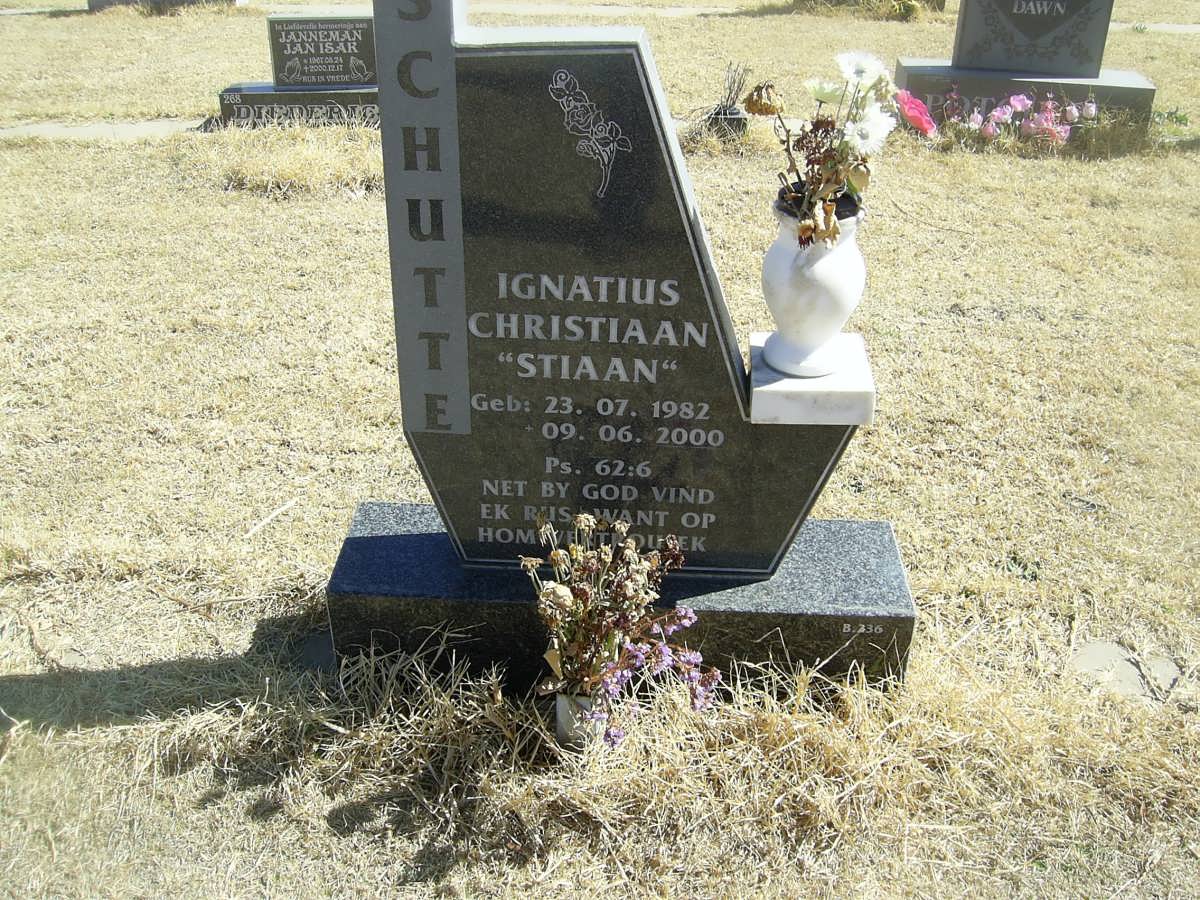 SCHUTTE Ignatius Christiaan 1982-2000