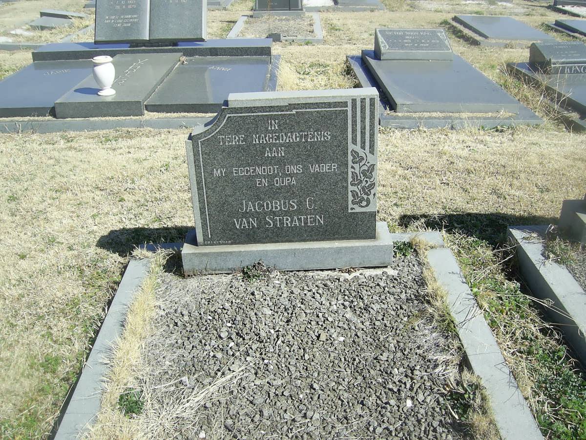 STRATEN Jacobus C., van