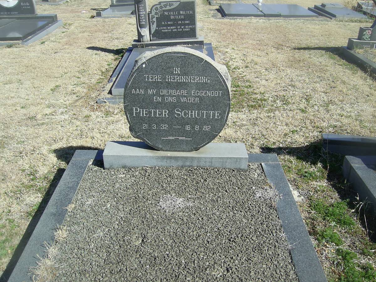 SCHUTTE Pieter 1932-1982