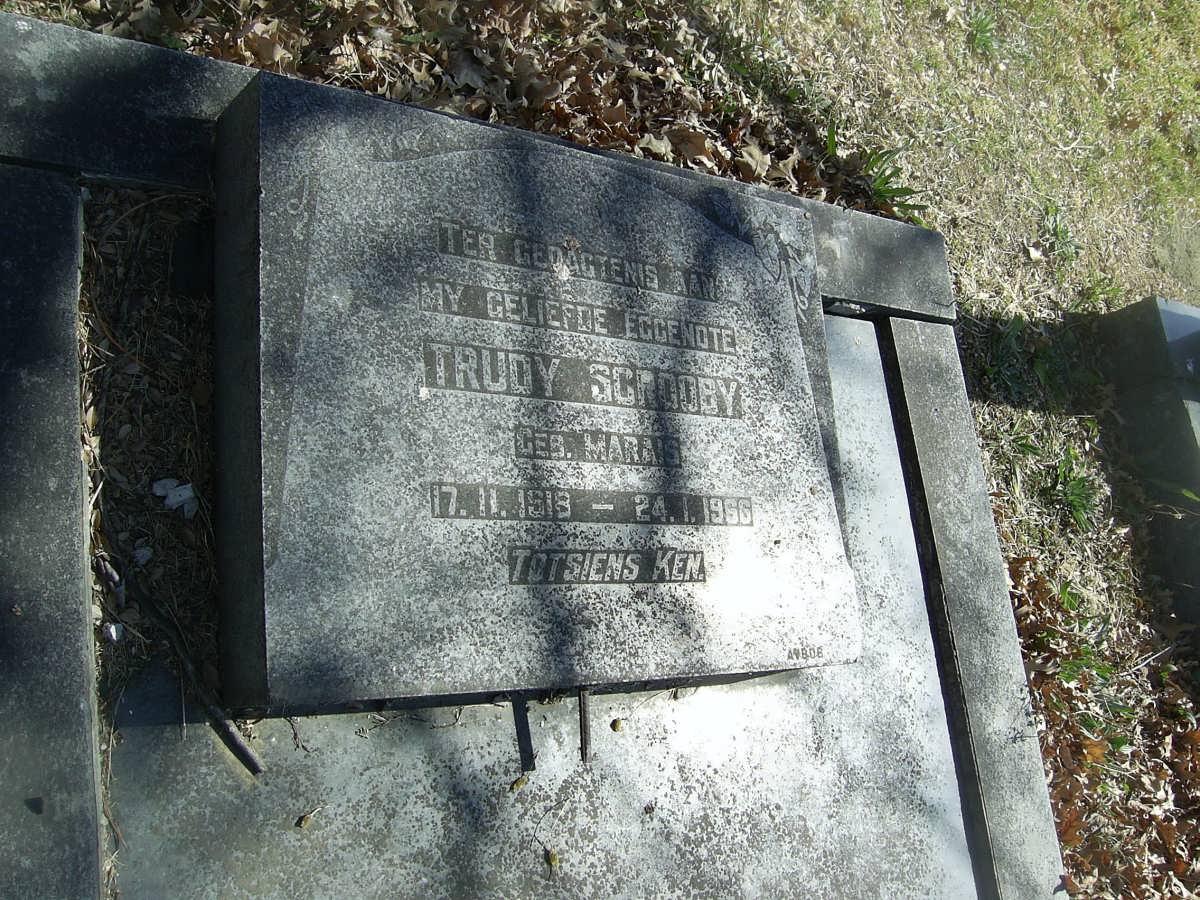 SCROOBY Trudy nee MARAIS 1918-1966