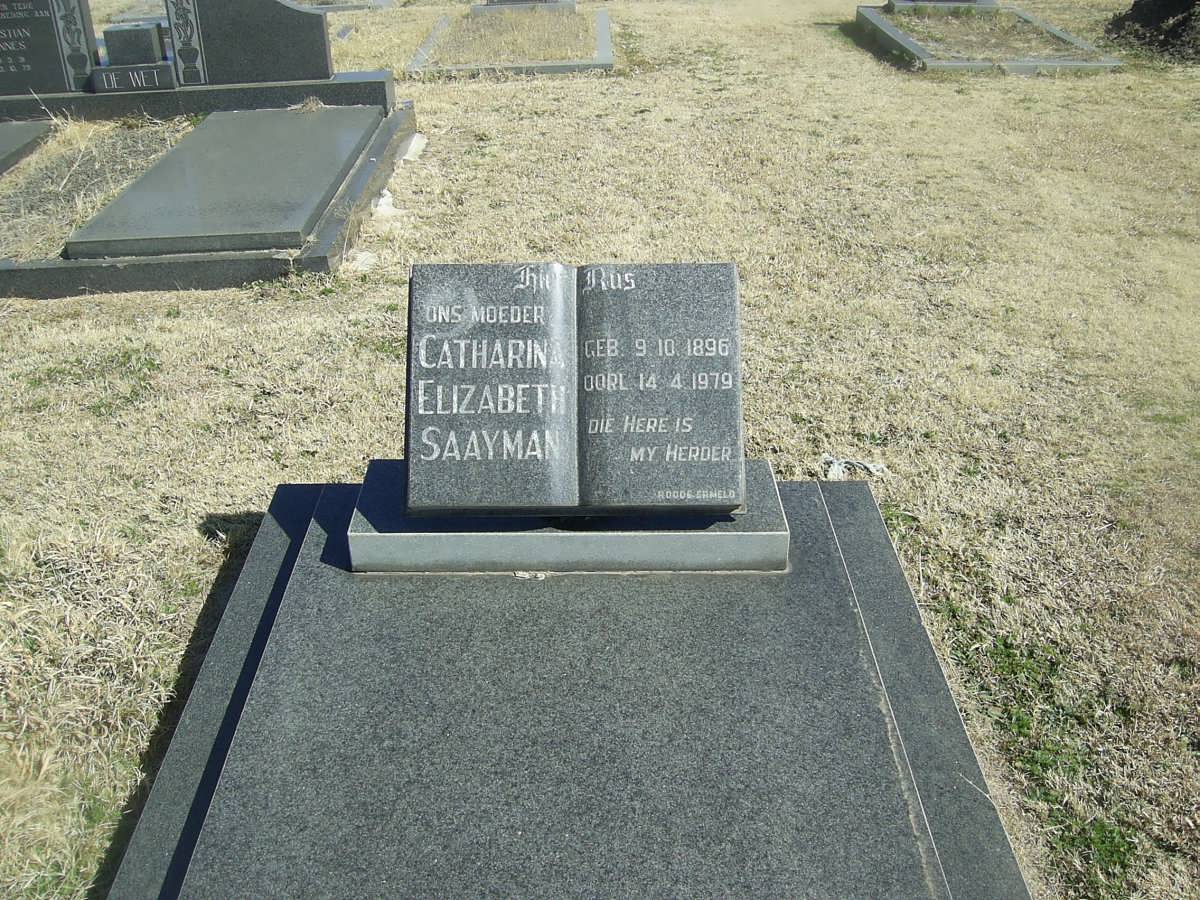 SAAYMAN Catharina Elizabeth 1896-1979