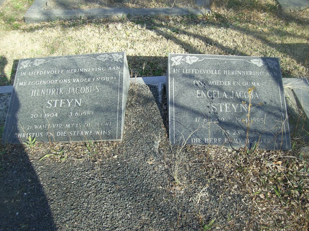 STEYN Hendrik Jacobus 1904-1983 &amp; Engela Jacoba 1909-1995