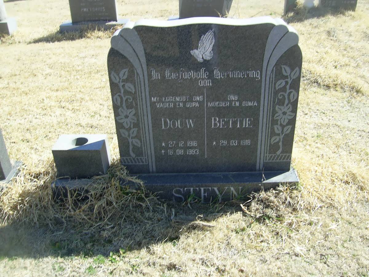 STEYN Douw 1918-1993 Bettie 1918-
