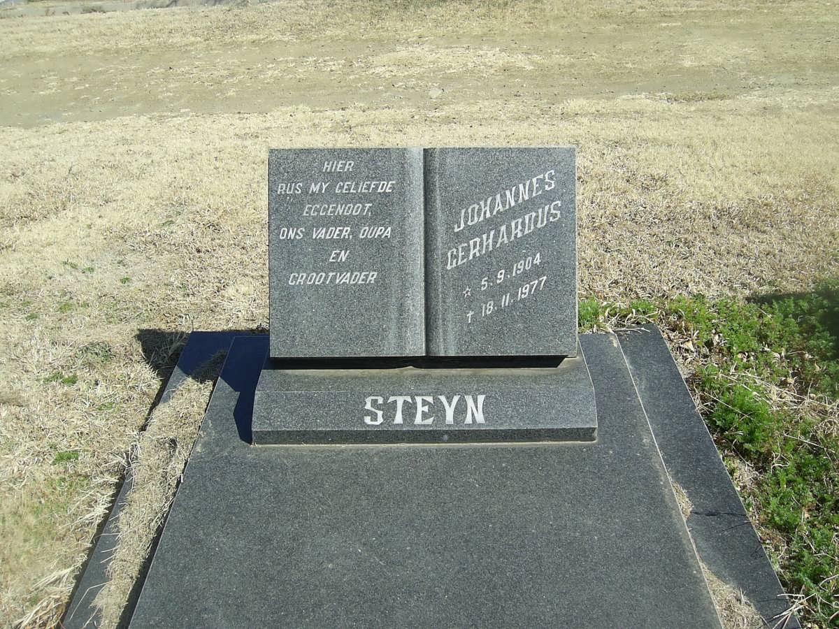 STEYN Johannes Gerhardus 1904-1977