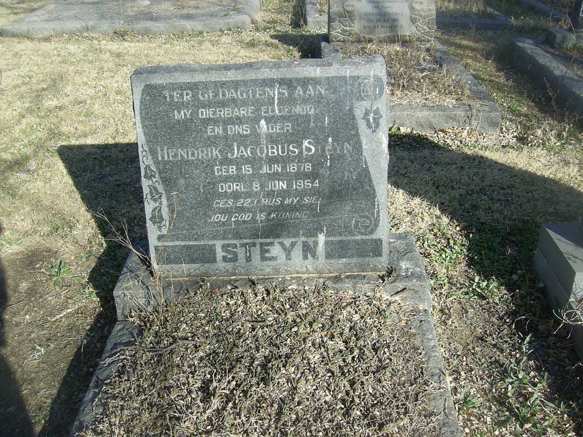 STEYN Hendrik Jacobus 1878-1954