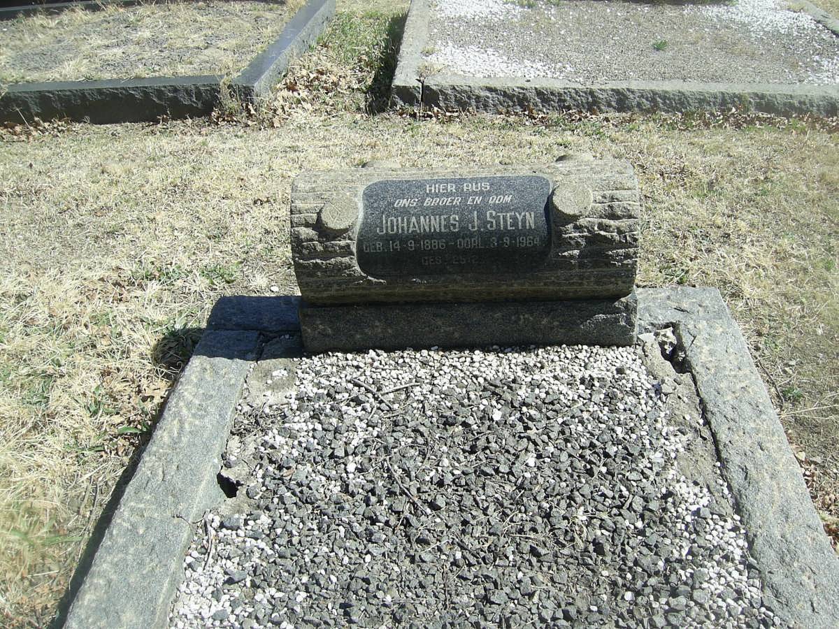 STEYN Johannes J. 1886-1964
