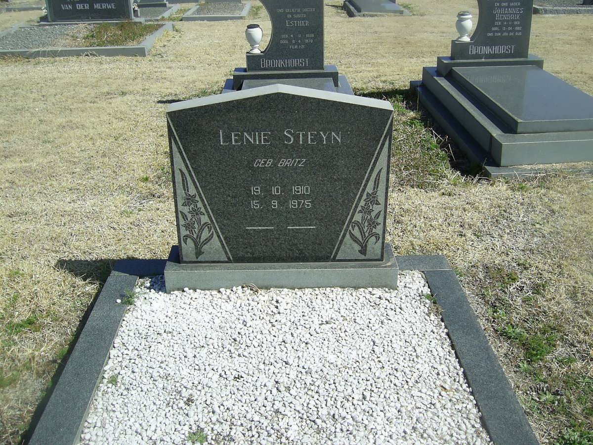 STEYN Lenie nee BRITZ 1910-1975