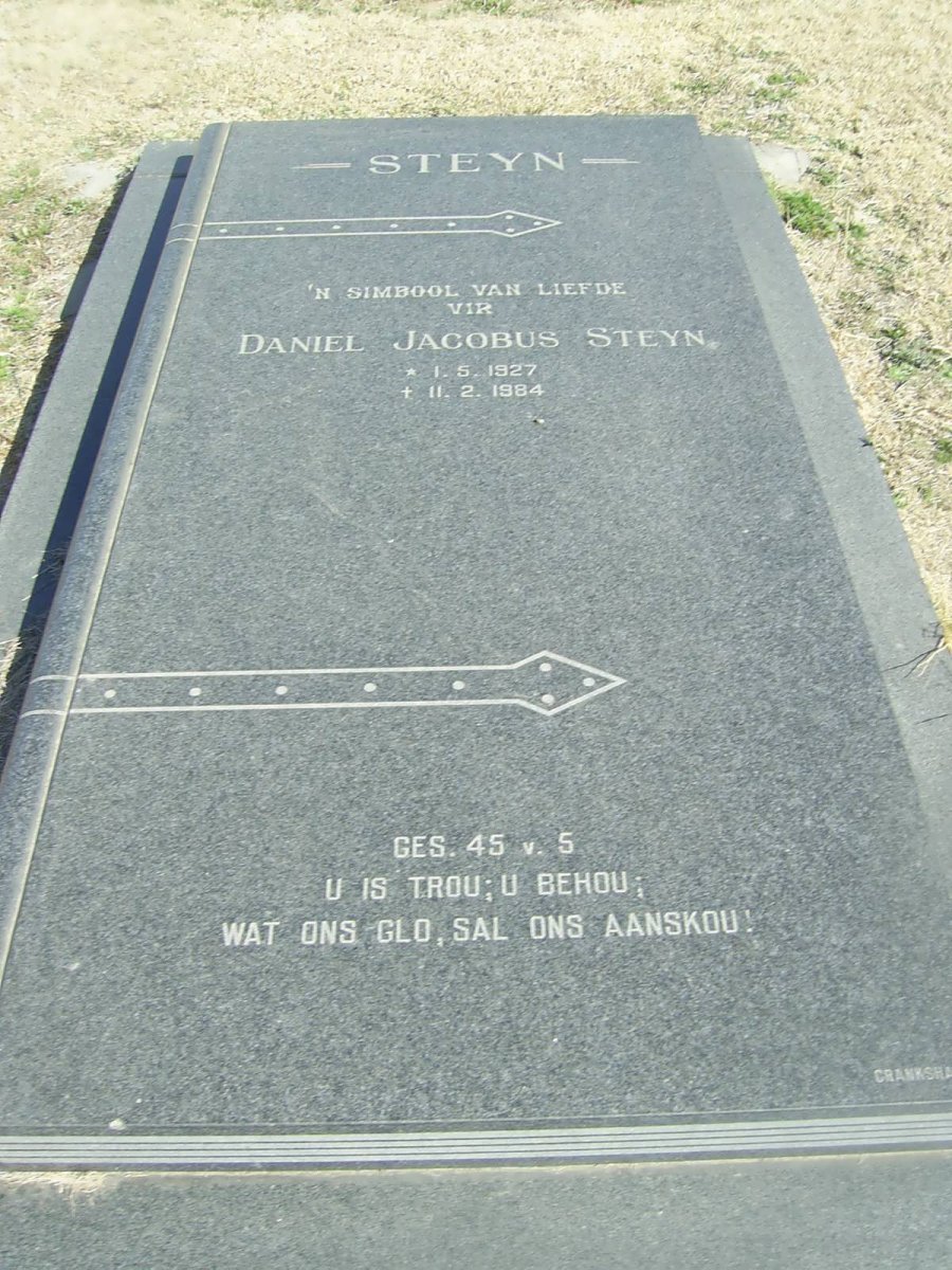 STEYN Daniel Jacobus 1927-1984