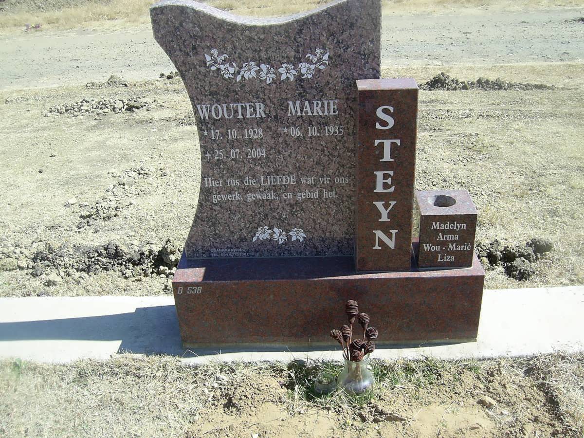STEYN Wouter 1928-2004 &amp; Marie 1935-