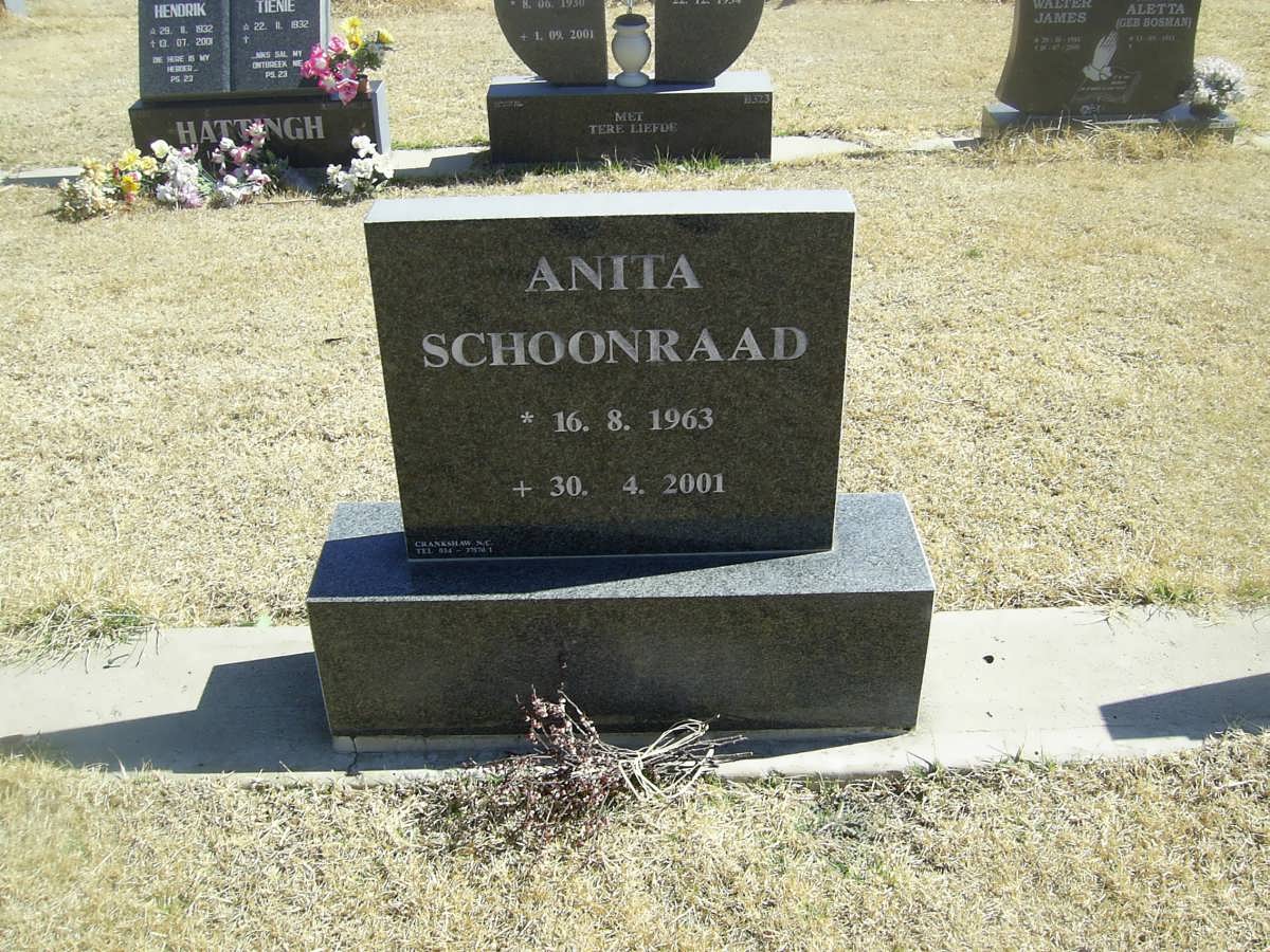 SCHOONRAAD Anita 1963-2001