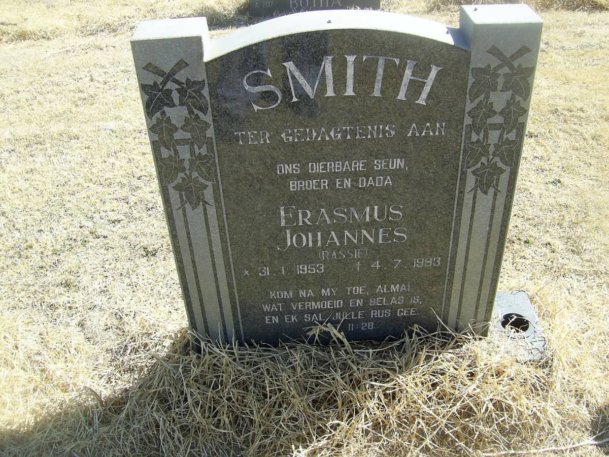 SMITH Erasmus Johannes 1953-1993