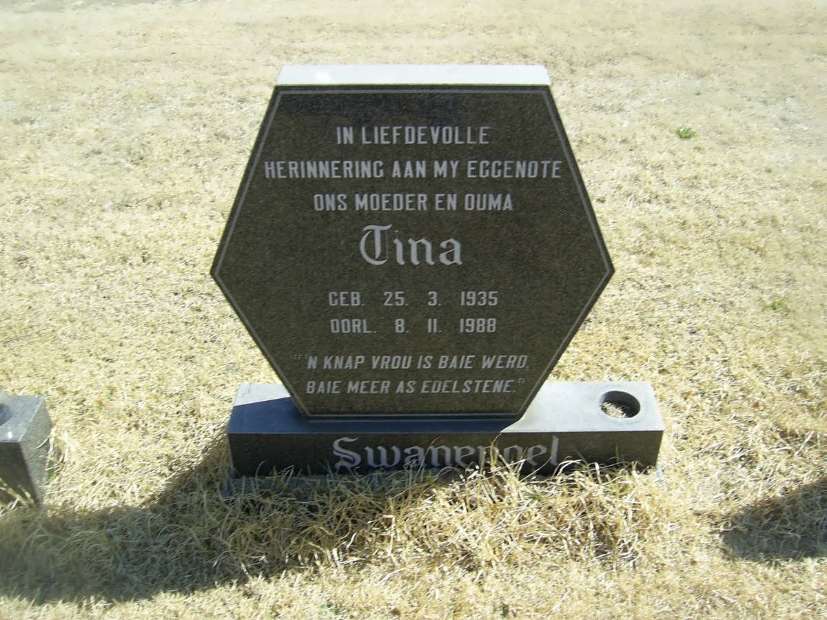 SWANEPOEL Tina 1935-1988