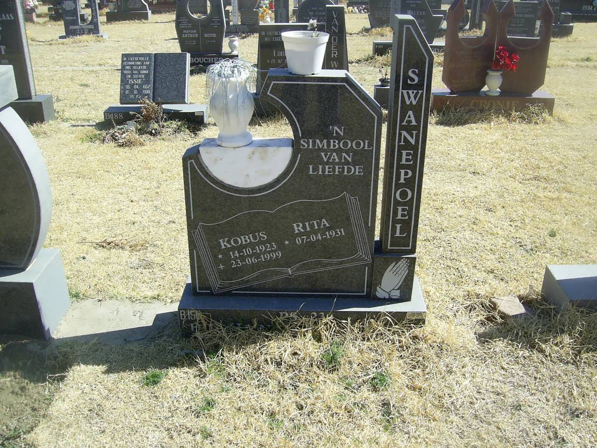 SWANEPOEL Kobus 1923-1999 &amp; Rita 1931-
