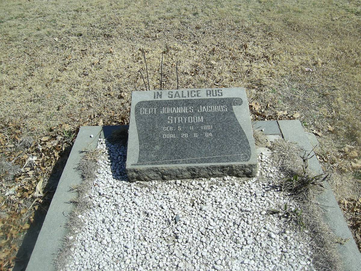 STRYDOM Gert Johannes Jacobus 1881-1964