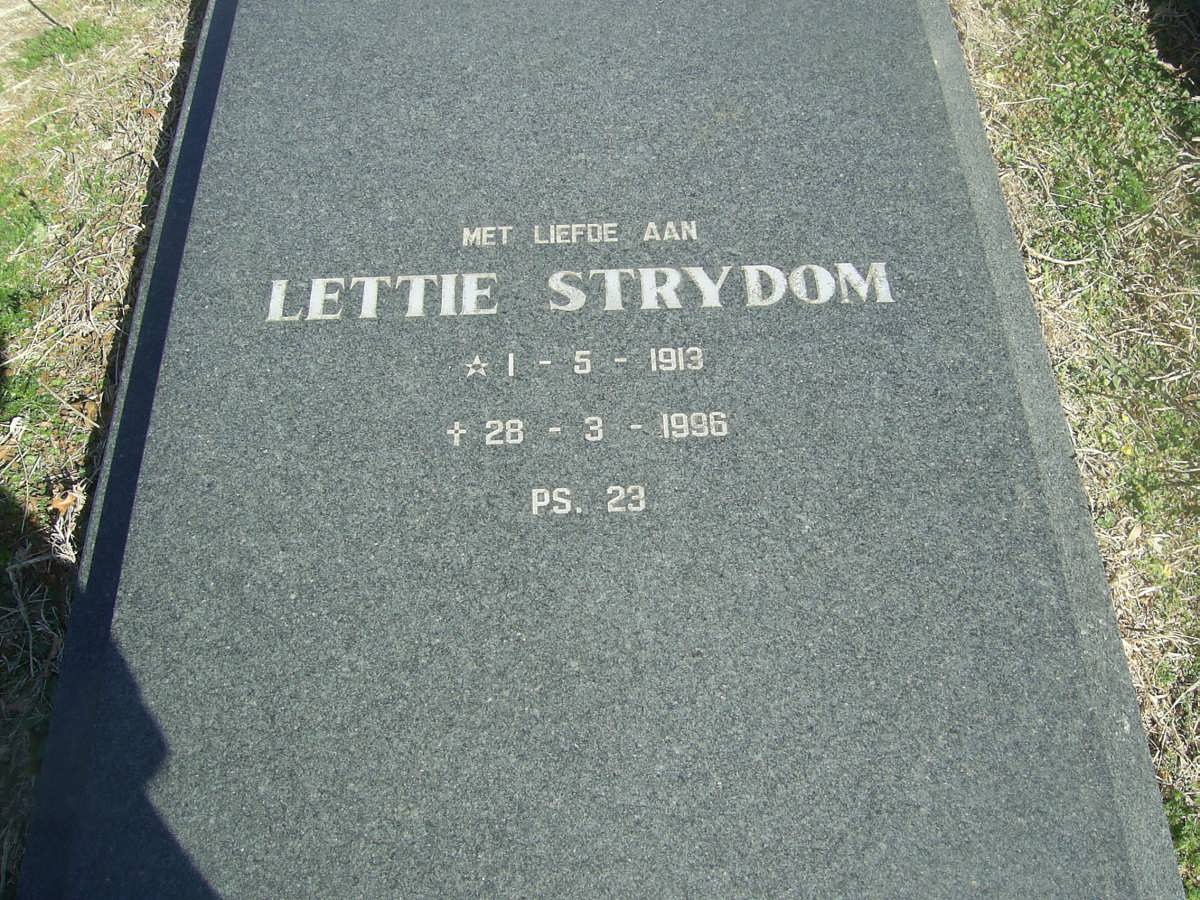 STRYDOM Lettie 1913-1996