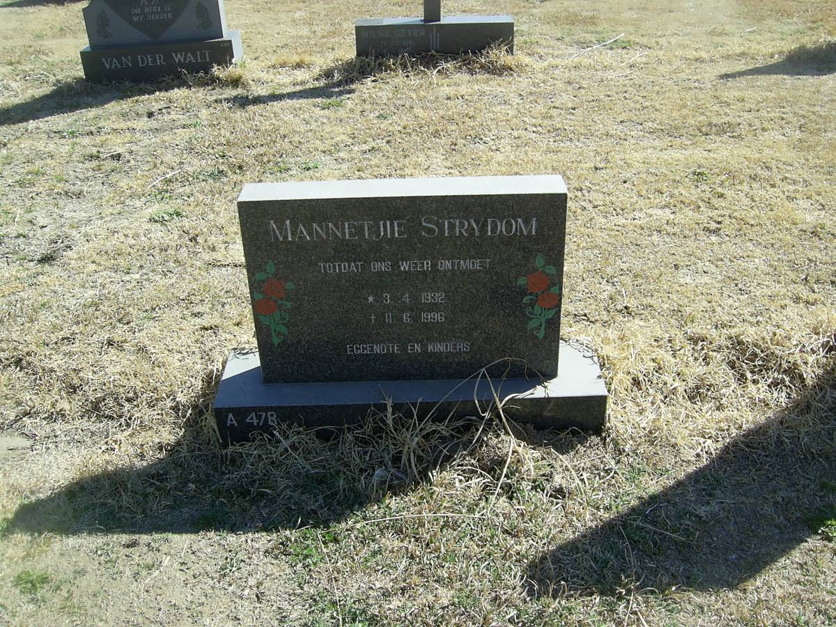 STRYDOM Mannetjie 1932-1996
