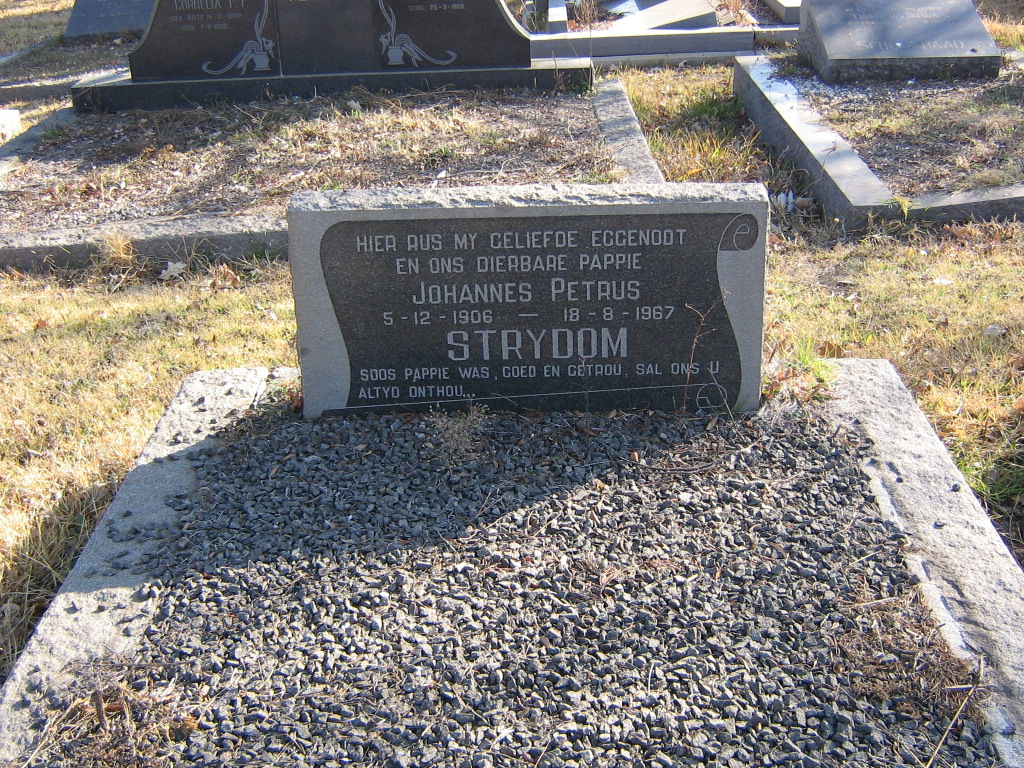 STRYDOM Johannes Petrus 1906-1967