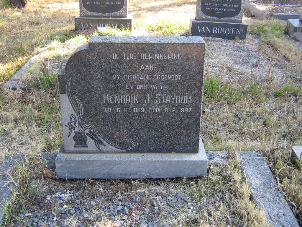 STRYDOM Hendrik J. 1889-1967