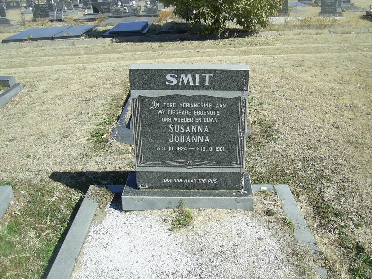 SMIT Susanna Johanna 1924-1981