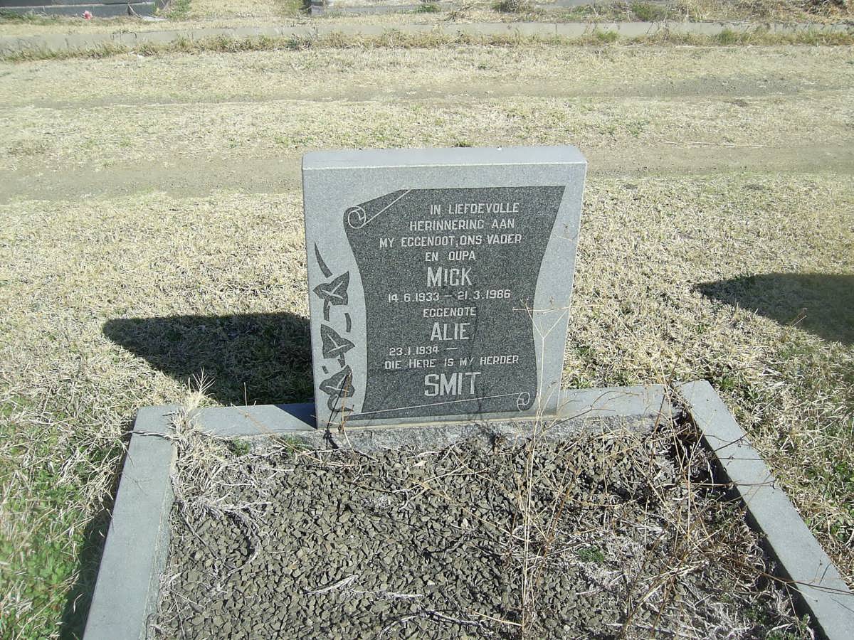 SMIT Mick 1933-1986 &amp; Alie 1934-
