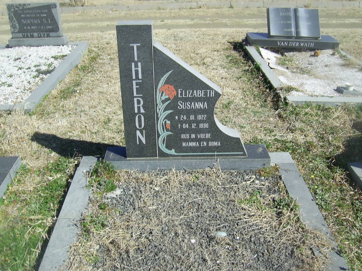 THERON Elizabeth Susanna 1922-1996