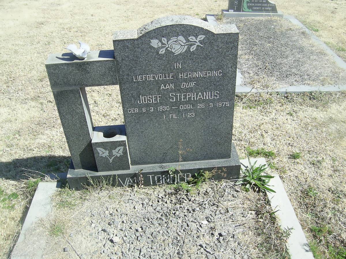 TONDER Josef Stephanus, van 1930-1975