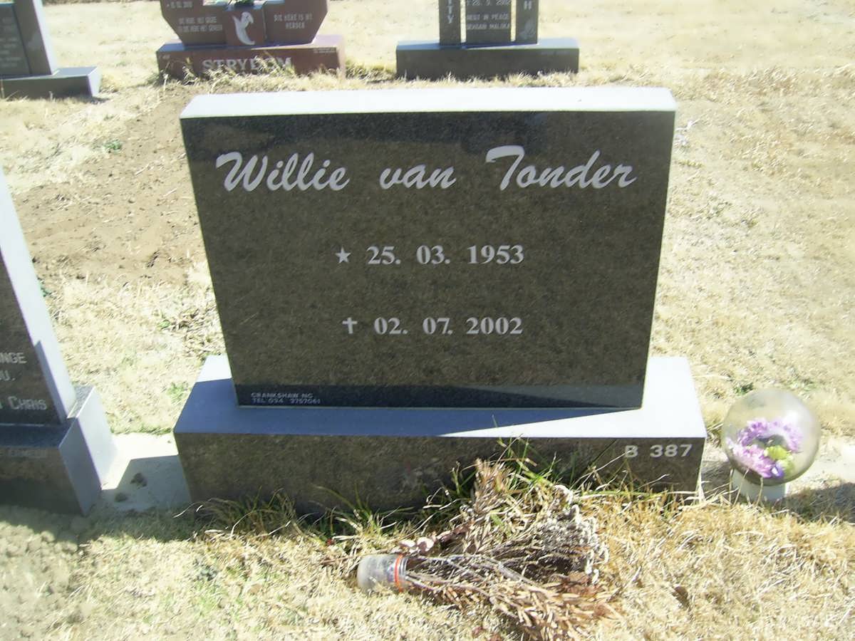 TONDER Willie, van 1953-2002