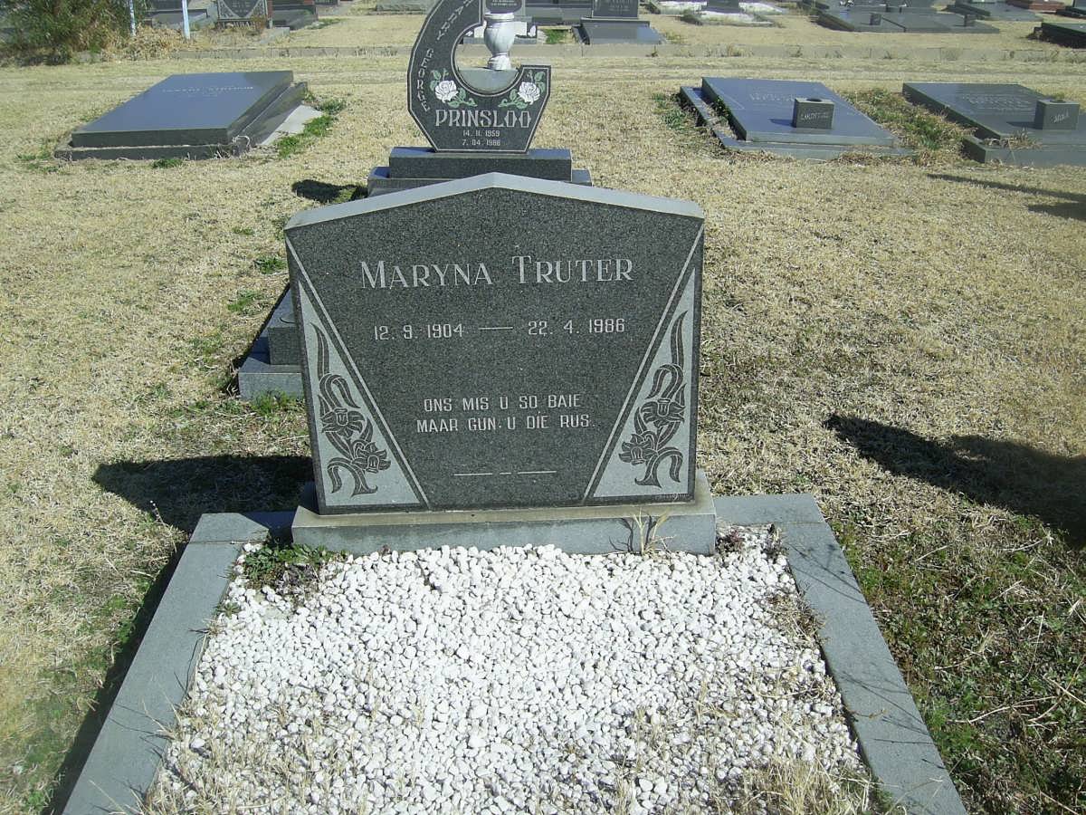 TRUTER Maryna 1904-1986