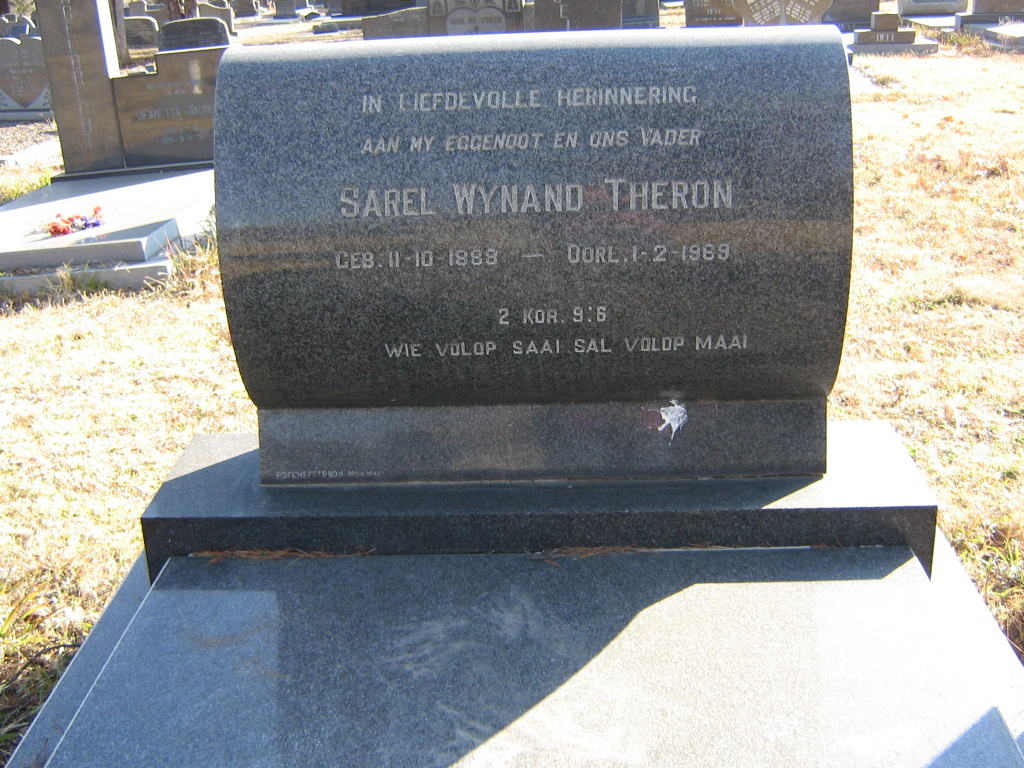 THERON Sarel Wynand 1888-1969