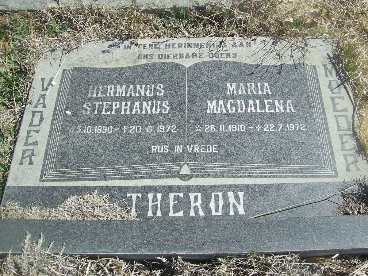 THERON Hermanus Stephanus 1890-1972 &amp; Maria Magdalena 1910-1972