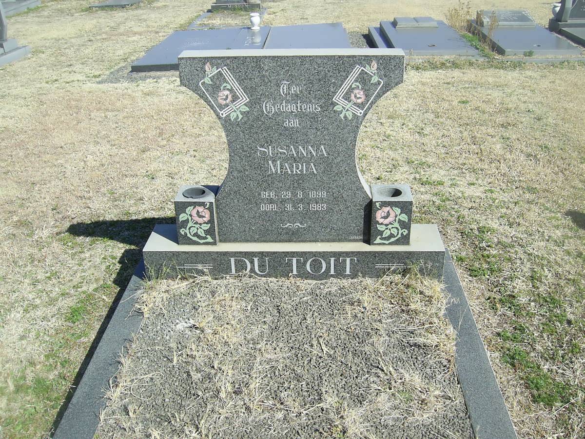 TOIT Susanna Maria, du 1899-1983