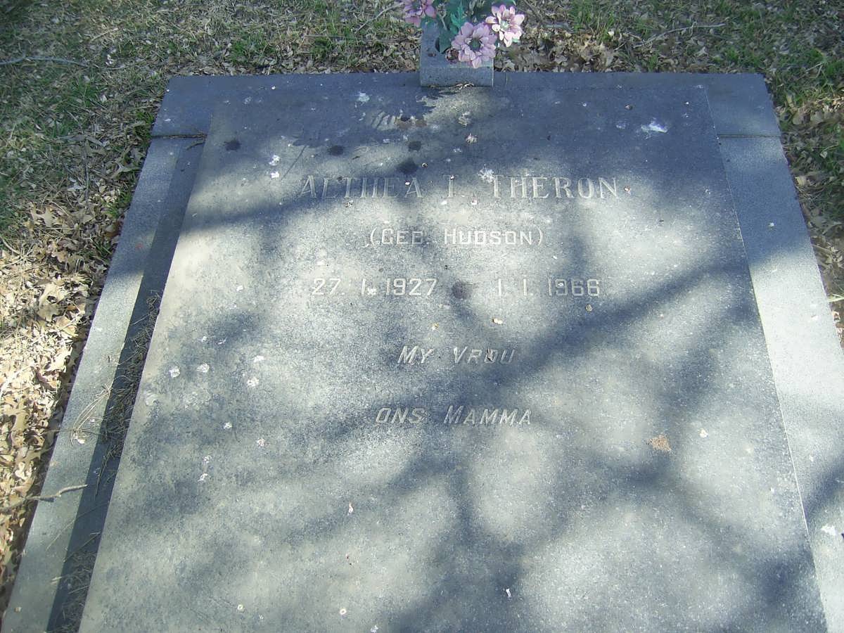 THERON Althea J. nee HUDSON 1927-1966