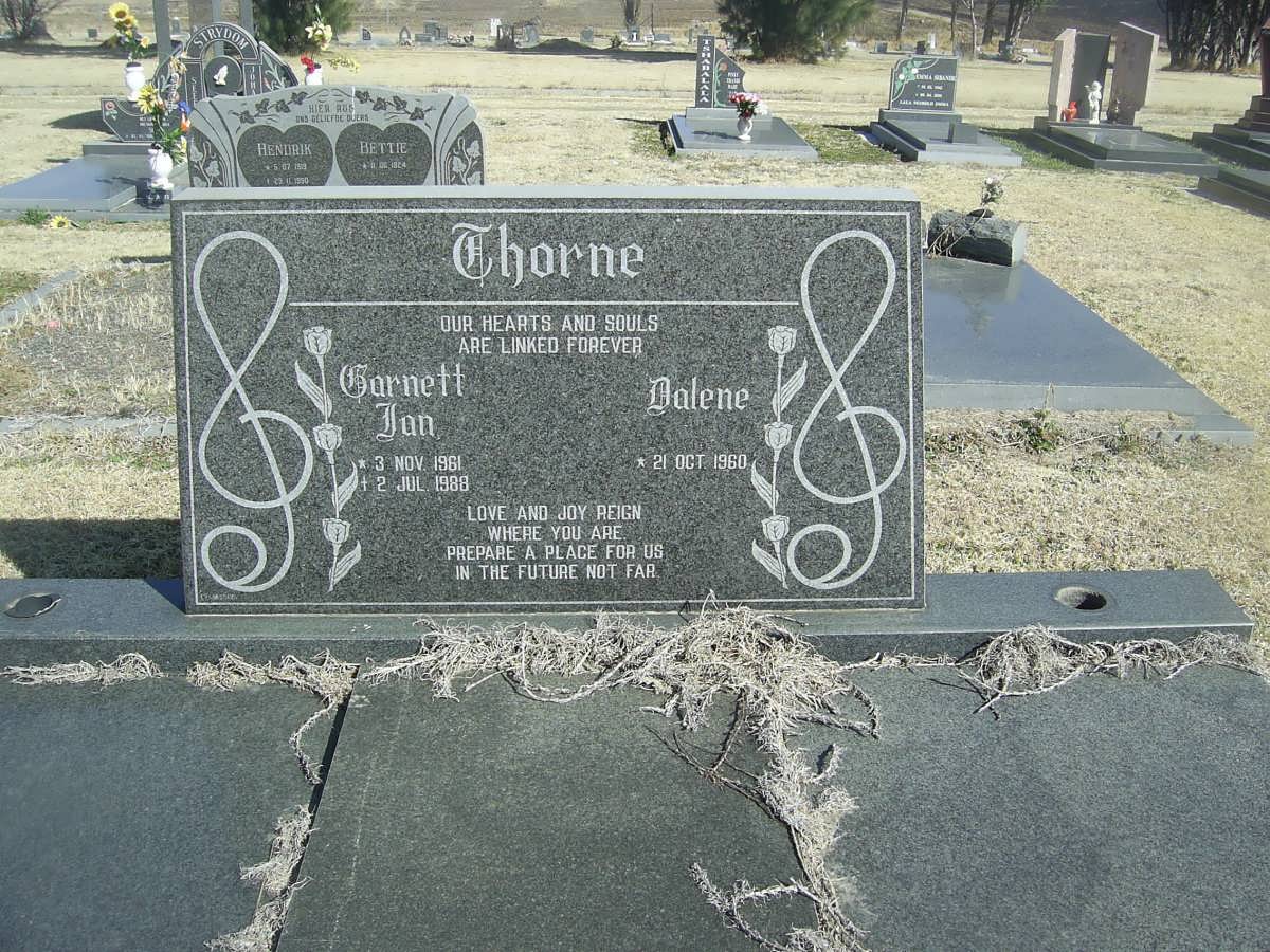 THORNE Garnett Jan 1961-1988 &amp; Dalene 1960-