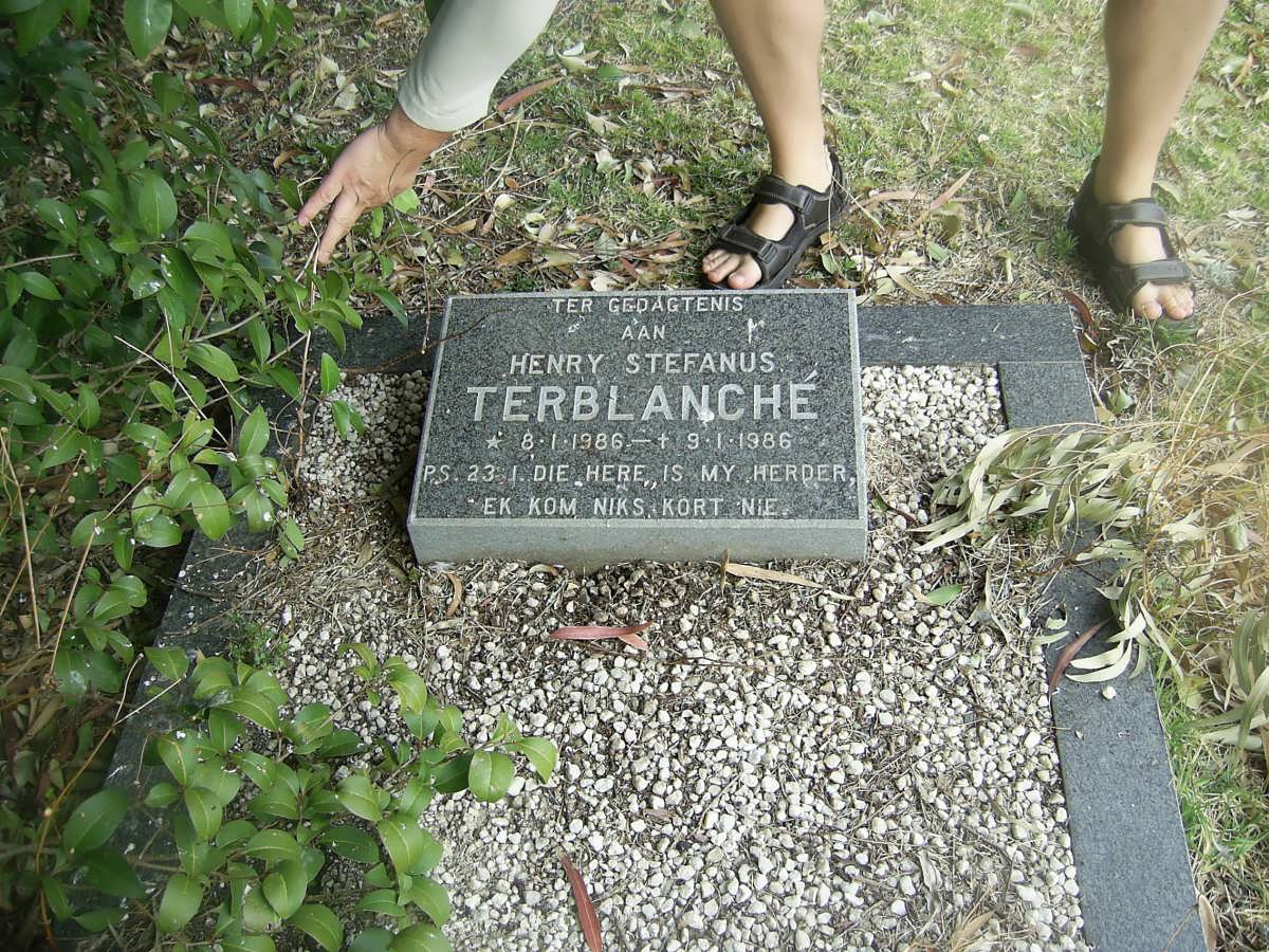 TERBLANCHE Henry Stefanus 1986-1986