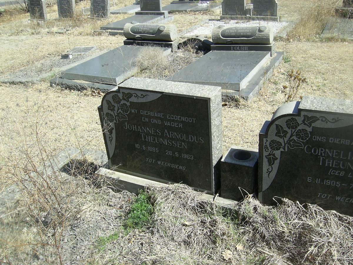 THEUNISSEN Johannes Arnoldus 1985-1963