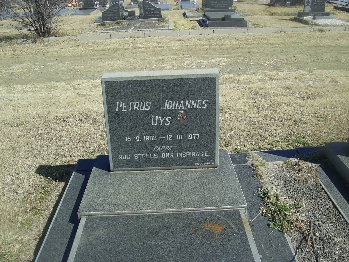 UYS Petrus Johannes 1908-1977