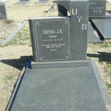 UYS Sophia J.A. 1902-1980