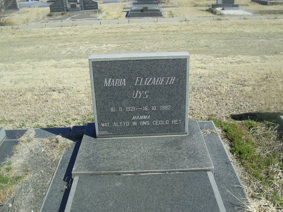 UYS Maria Elizabeth 1921-1982