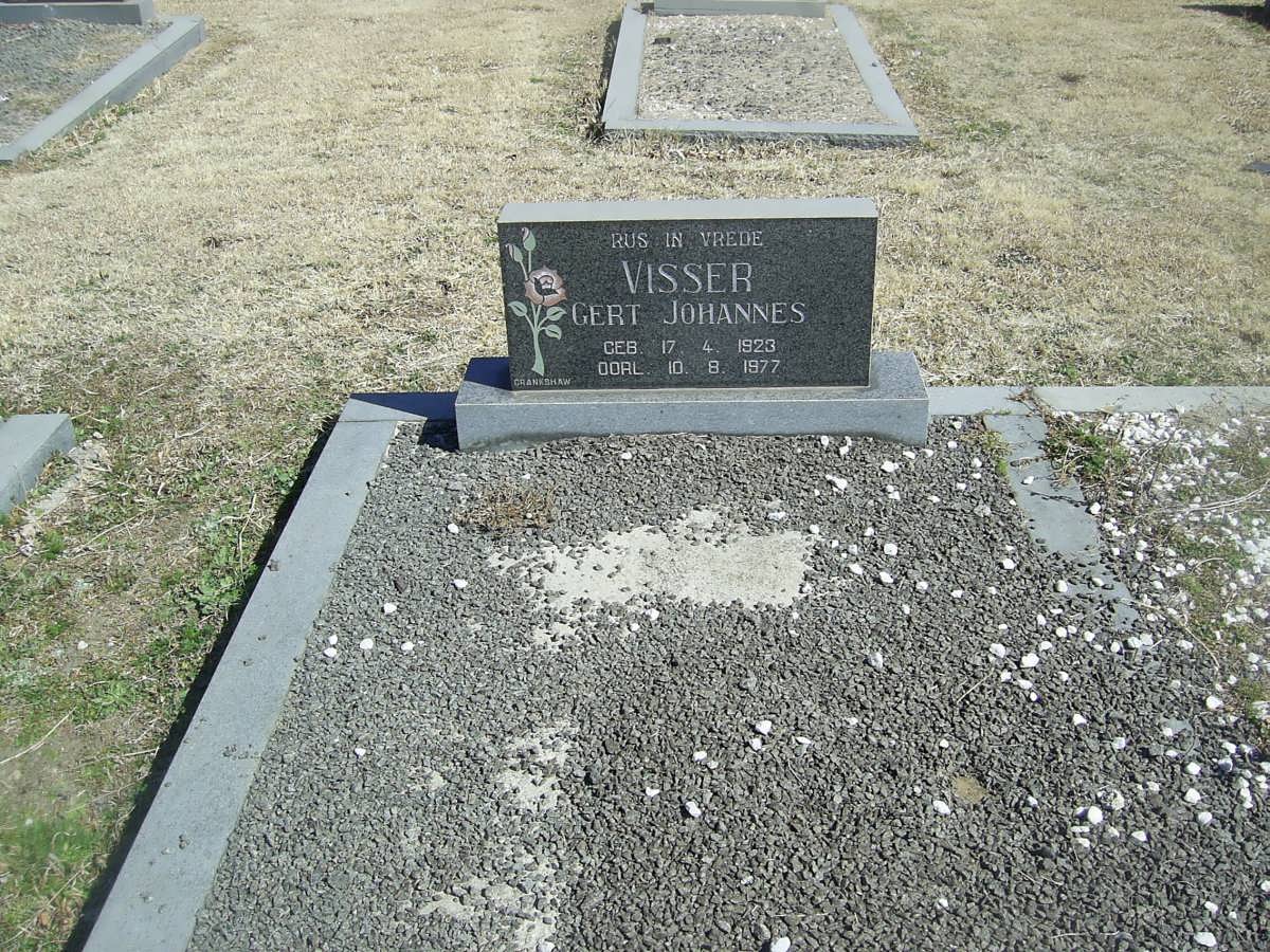 VISSER Gert Johannes 1923-1977