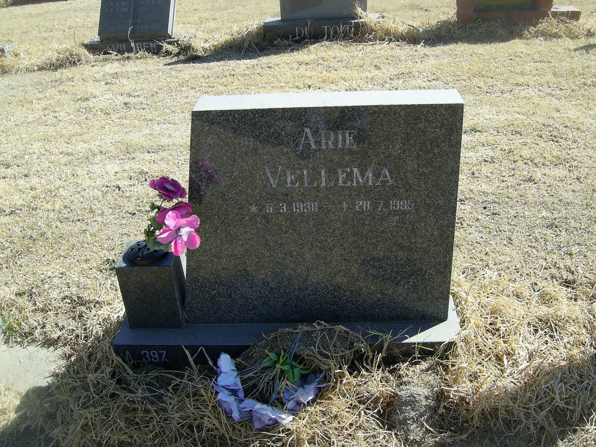 VELLEMA Arie 1936-1995