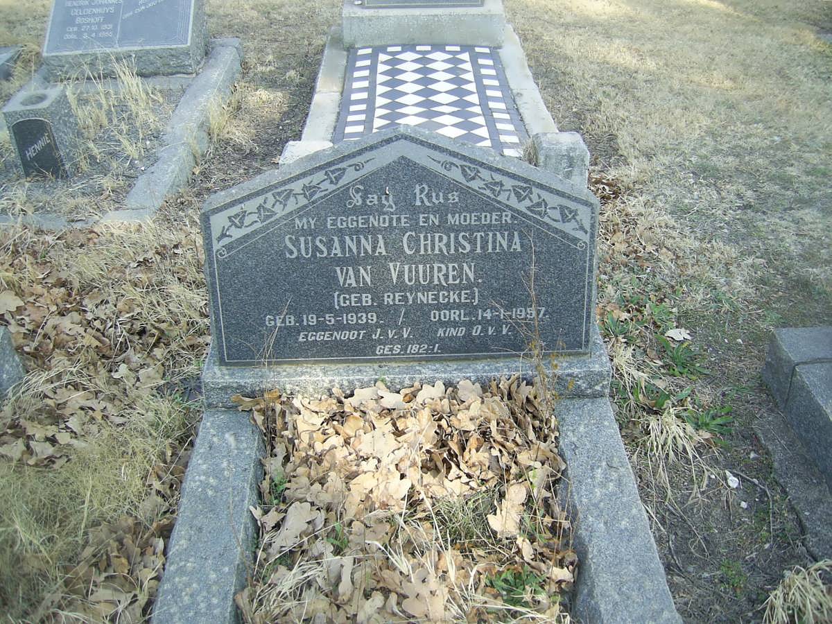 VUUREN Susanna Christina, van nee REYNECKE 1939-1957