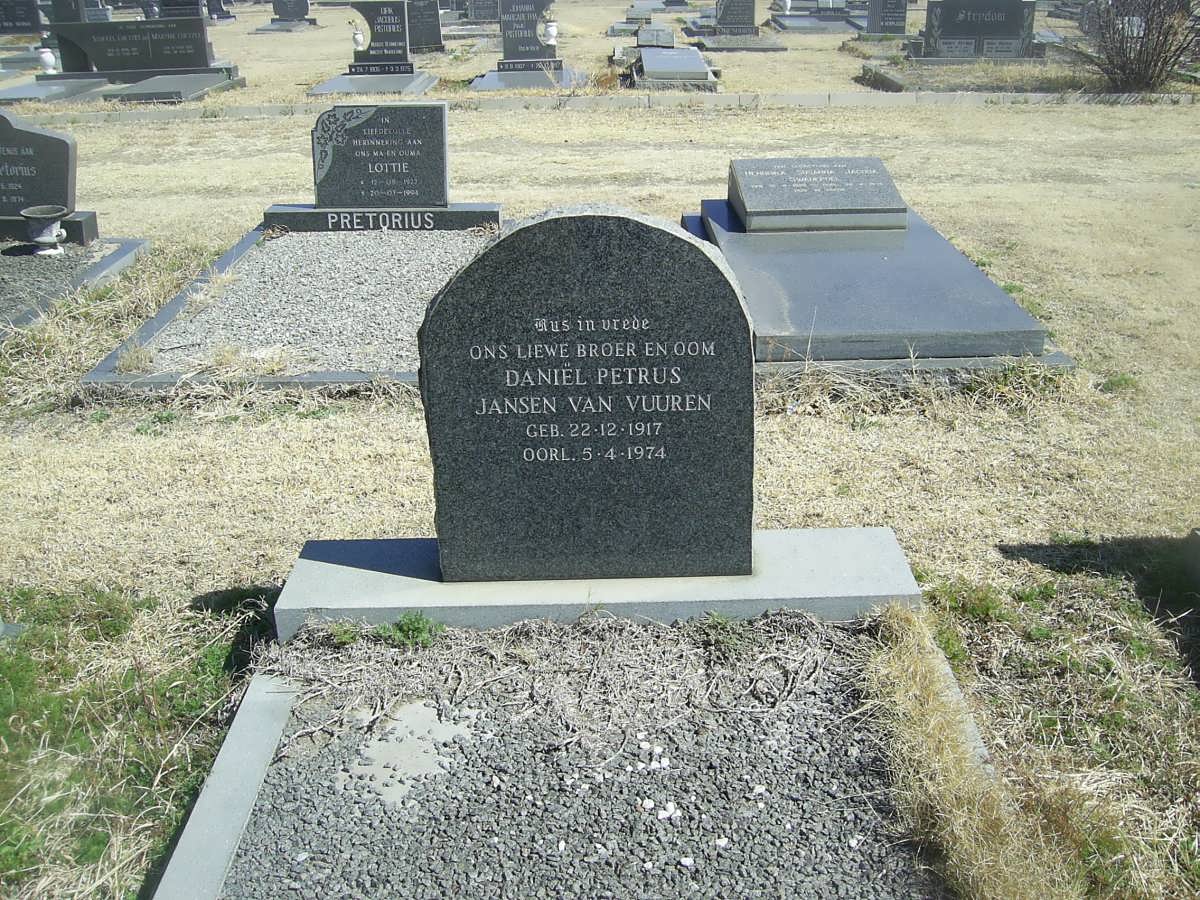 VUUREN Daniel Petrus, Jansen van 1917-1974