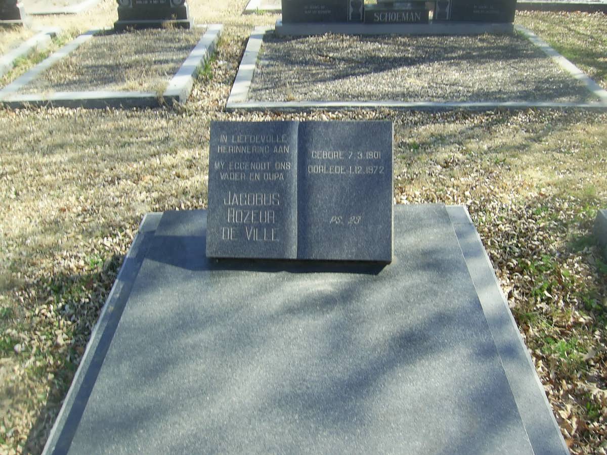 VILLE Jacobus Rozeur, de 1901-1972