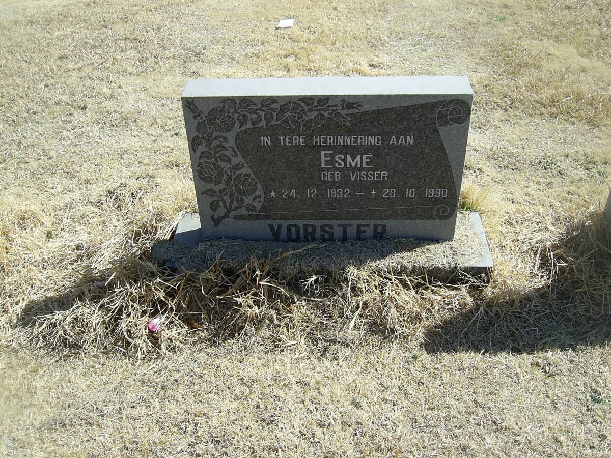 VORSTER Esme nee VISSER 1932-1990