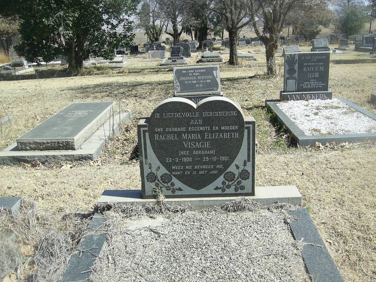 VISAGIE Rachel Maria Elizabeth nee ABRAHAM 1908-1961