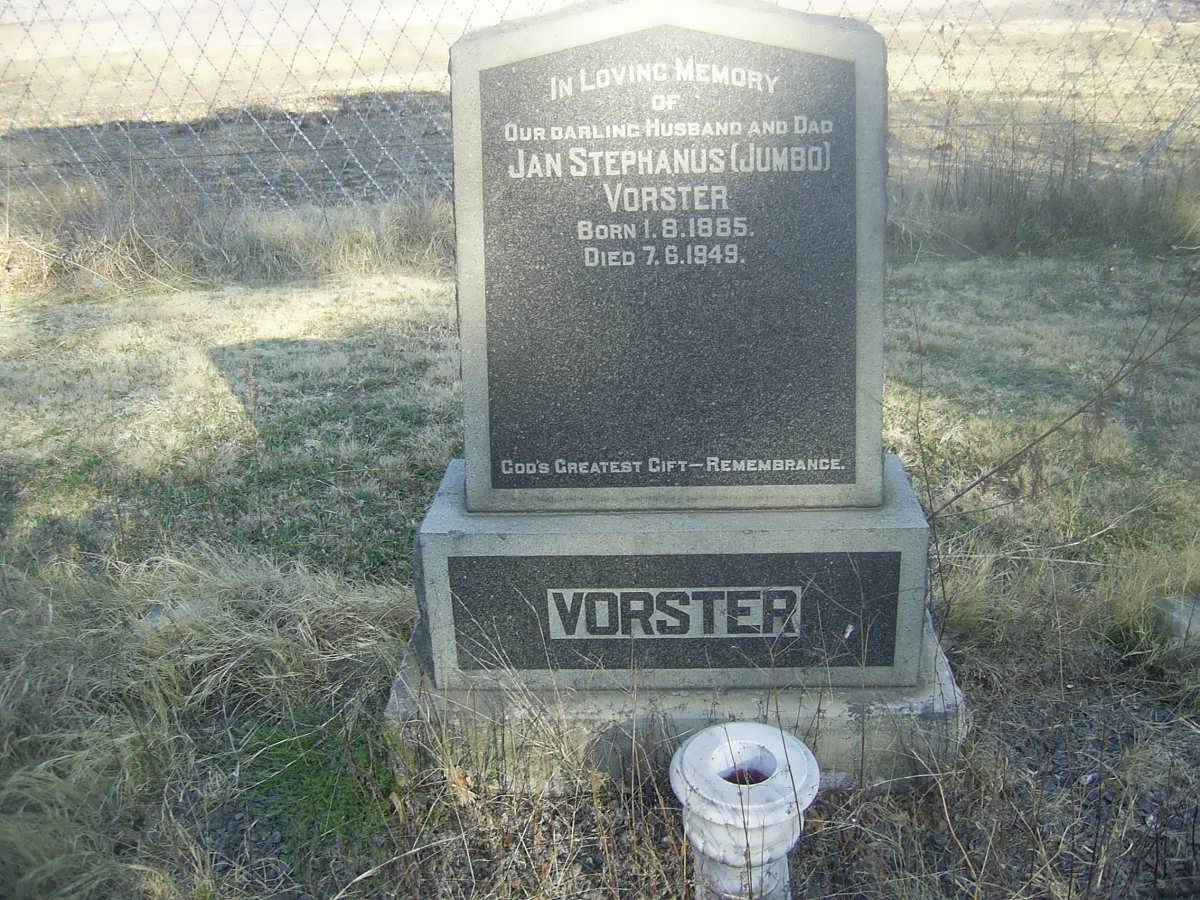 VORSTER Jan Stephanus 1885-1949