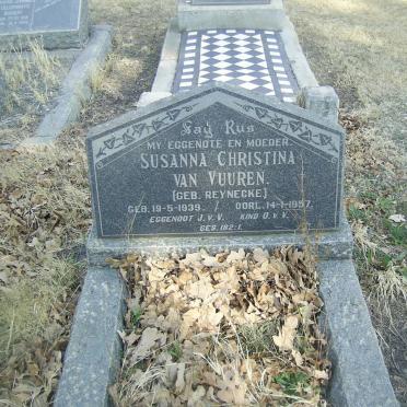 VUUREN Susanna Christina, van nee REYNECKE 1939-1957