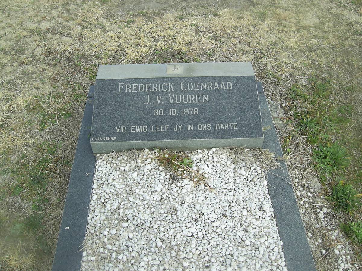 VUUREN Frederick Coenraad, Janse van -1978