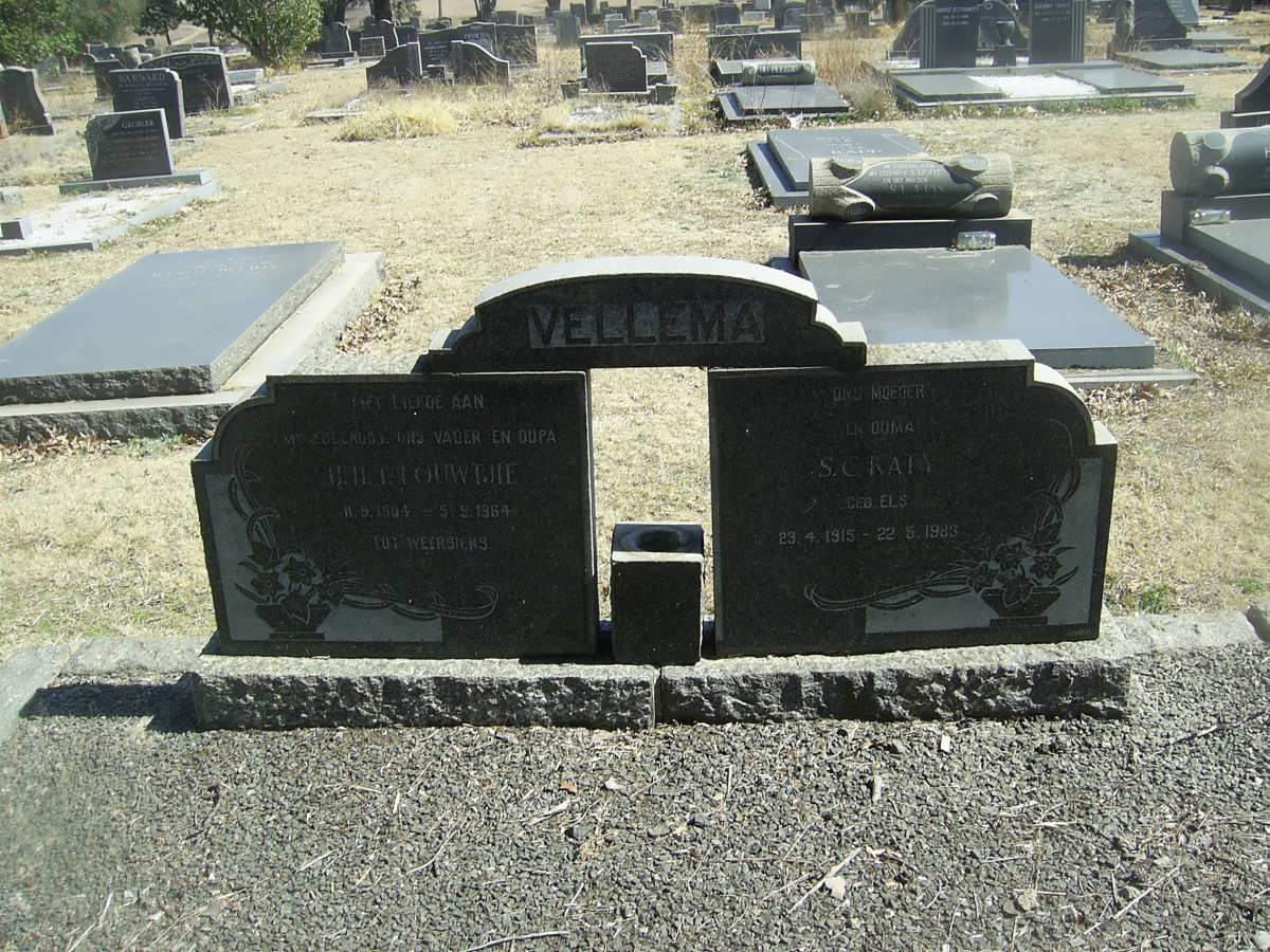 VELLEMA Louwtjie 1904-1964 &amp; S.C. 1915-1983