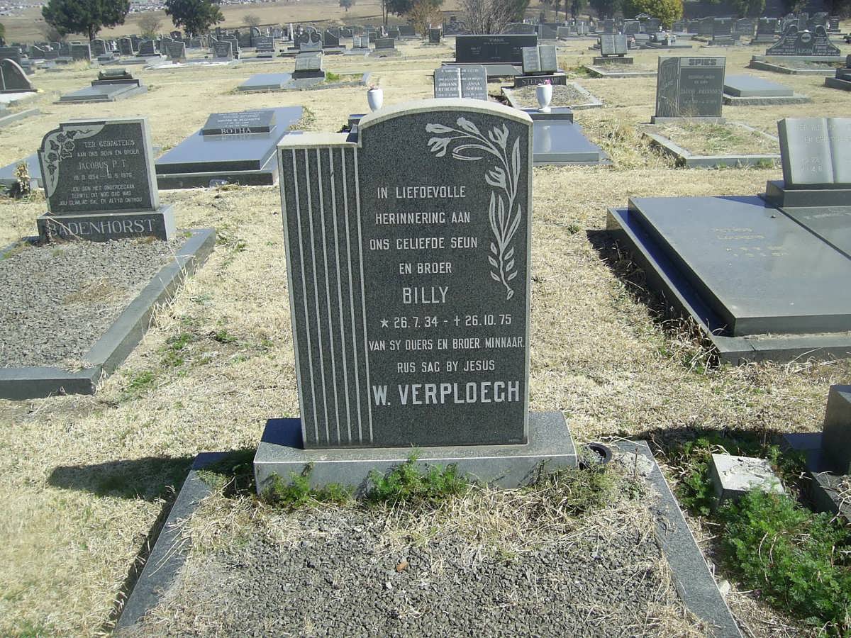 VERPLOEGH W. 1934-1975